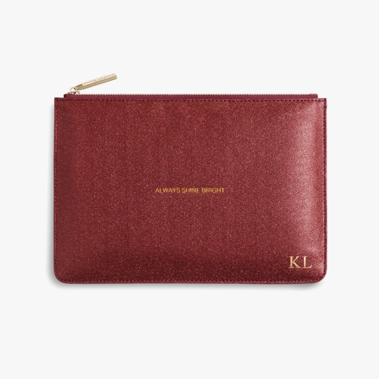 Perfect Pouch Always Shine Bright In Red