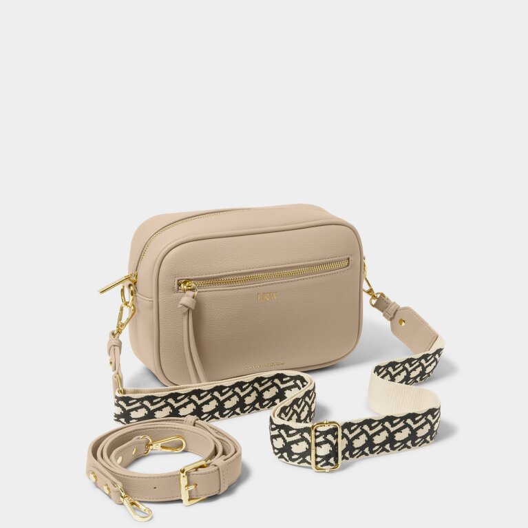 Hallie Double Strap Bag in Light Taupe