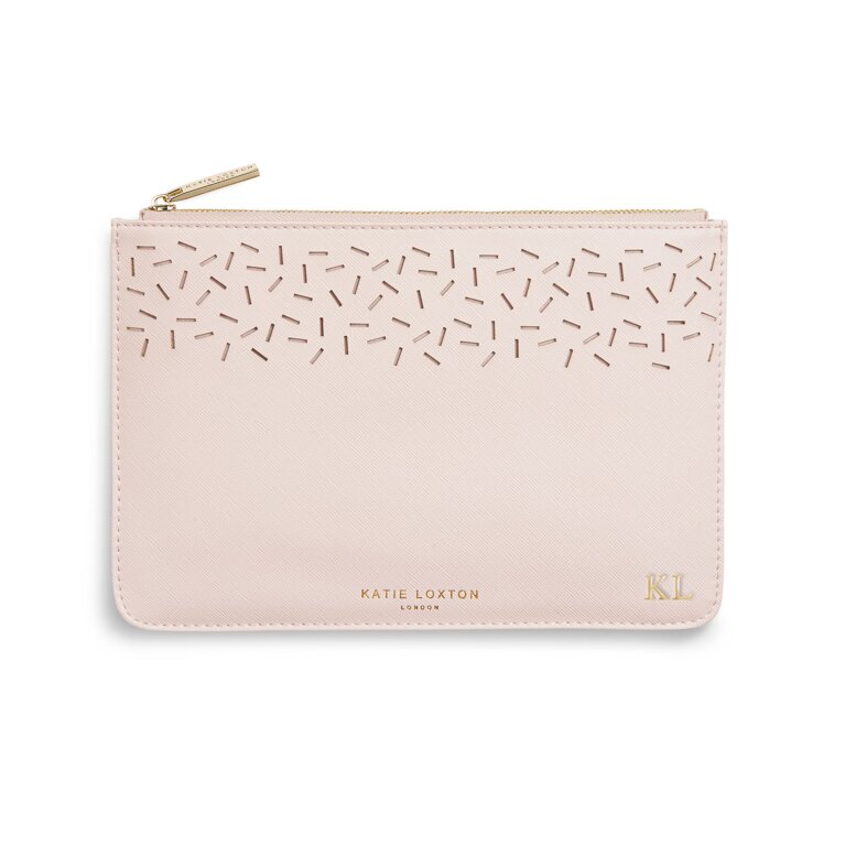 Laser Cut Perfect Pouch | Nude Pink