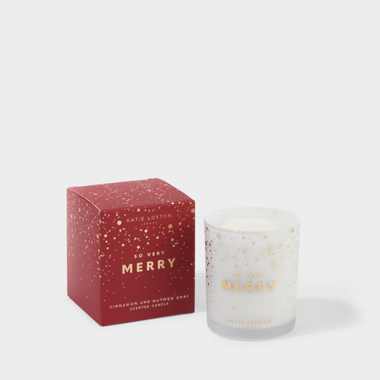 Sentiment Candle So Very Merry Cinnamon and Nutmeg Chai