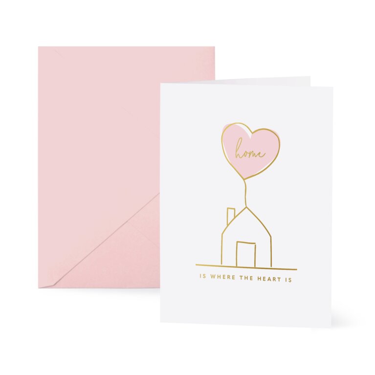 Greetings Card Home Is Where The Heart Is Pack Of 6