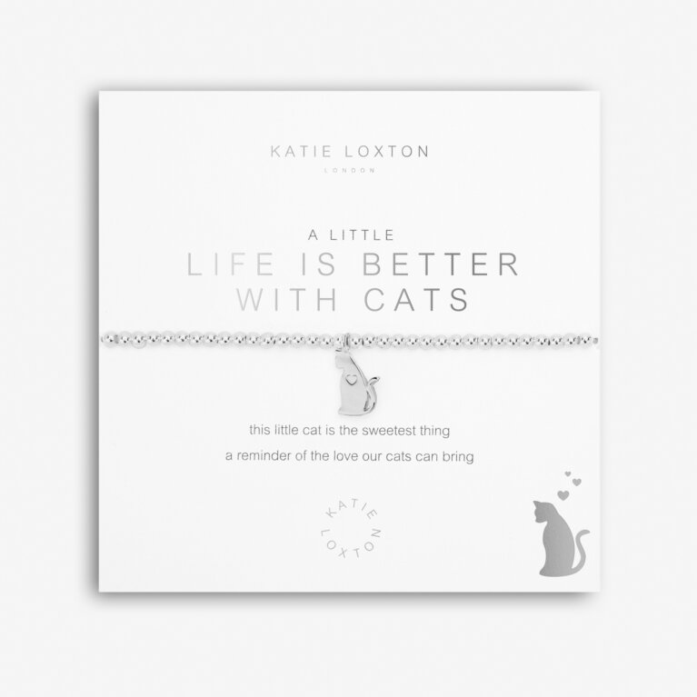 A Little 'Life Is Better With Cats' Bracelet