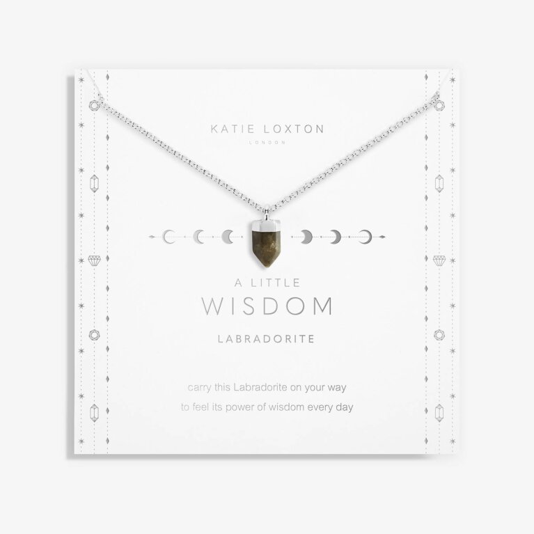 Affirmation Crystal A Little 'Wisdom' Labradorite Necklace