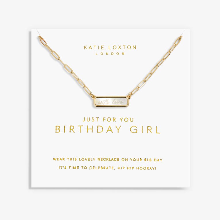 My Moments 'Just For You Birthday Girl' Necklace