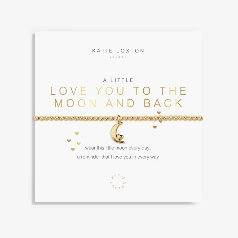 Gold A Little 'Love You To The Moon And Back' Bracelet