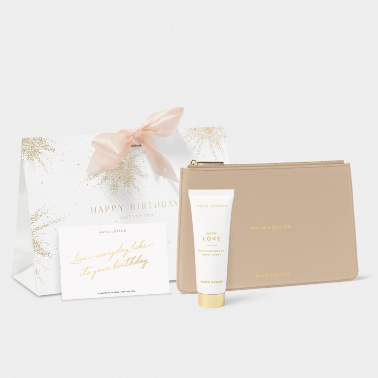 Pouch And Hand Cream Gift Set 'Birthday'