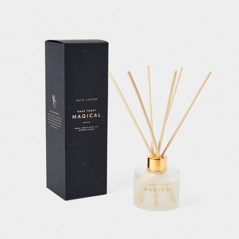 Sentiment Reed Diffuser 'Make Today Magical' Fresh Linen And White Lily