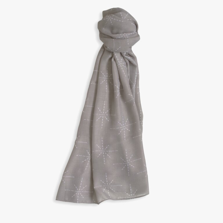 Sentiment Scarf 'Tis The Season To Sparkle' in Charcoal