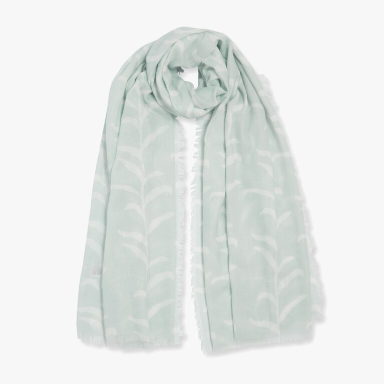 Sentiment Scarf 'Life Is Beautiful' in Sage Green