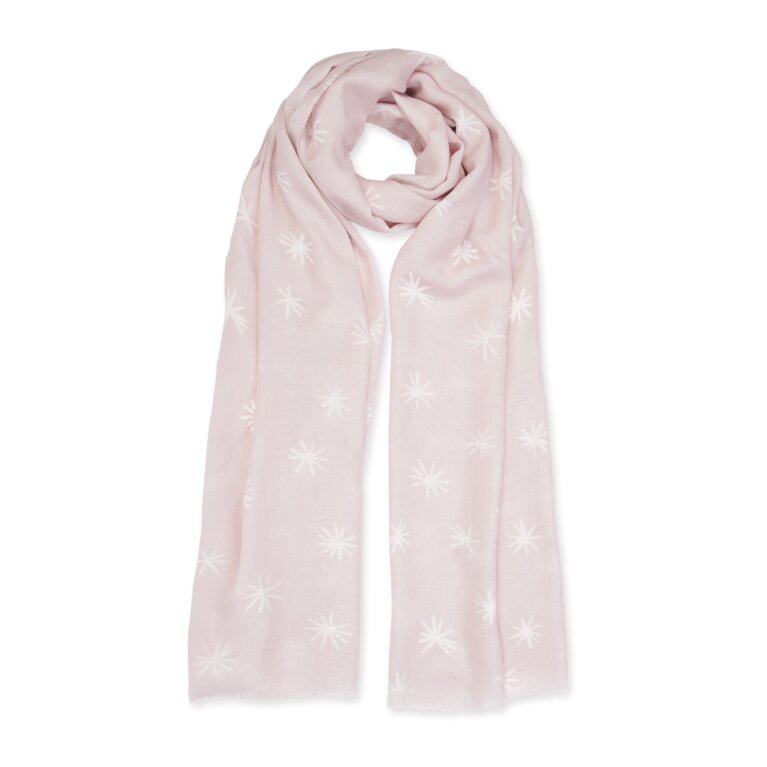 Sentiment Scarf Fabulous Friend In Nude Pink And White