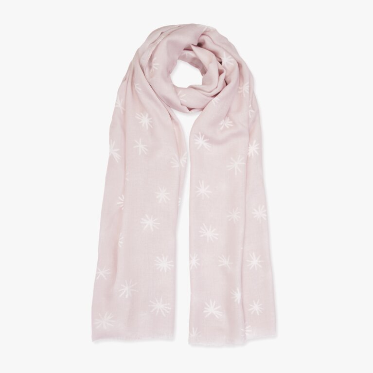 Sentiment Scarf Fabulous Friend In Nude Pink And White
