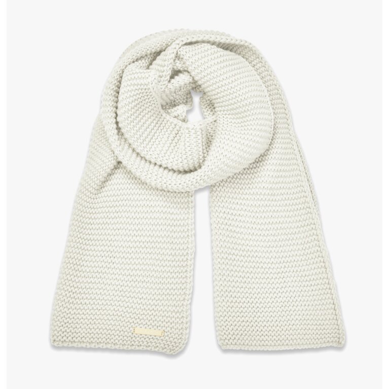 Chunky Knit Scarf In Cream