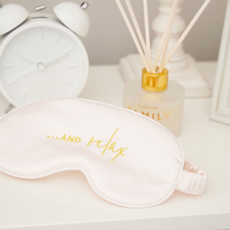 Satin Eye Mask … And Relax In White