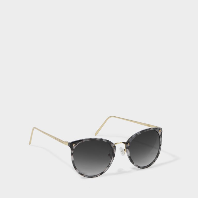 Santorini Sunglasses in Grey Tortoiseshell