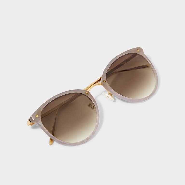Santorini Sunglasses in Taupe Gradient