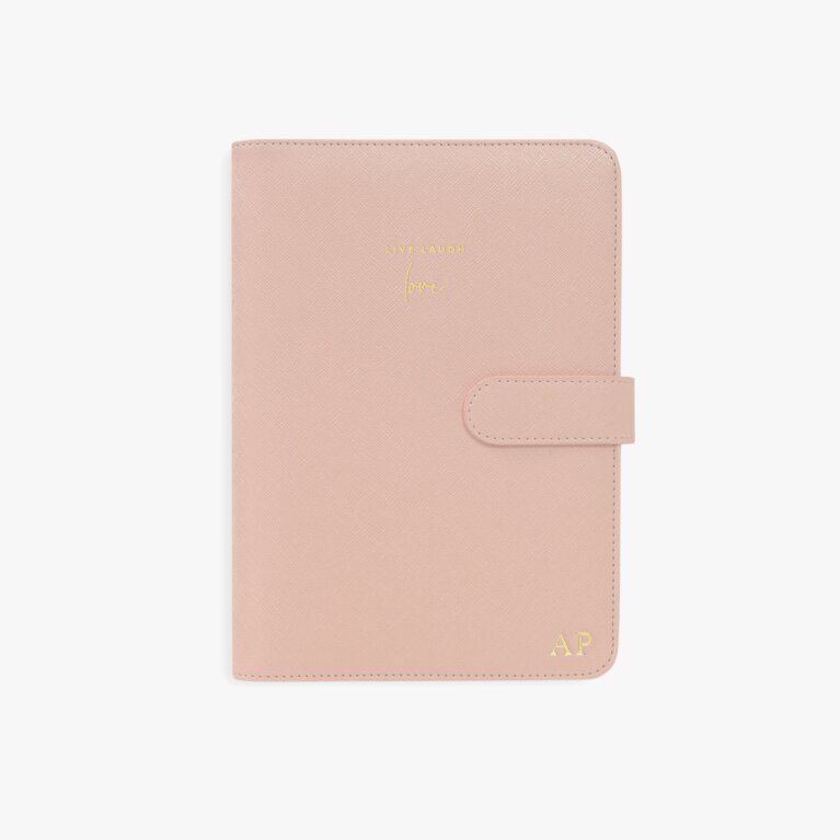 Personal Organiser Live Laugh Love in Pink
