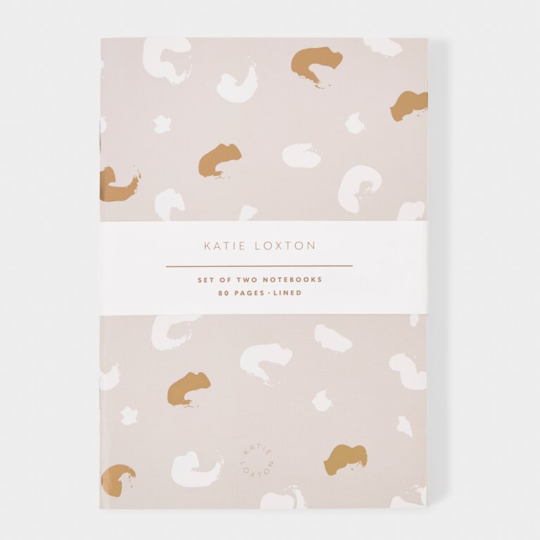 Duo Notebook 'Don't Call It A Dream, Call It A Plan' in Off White and Taupe