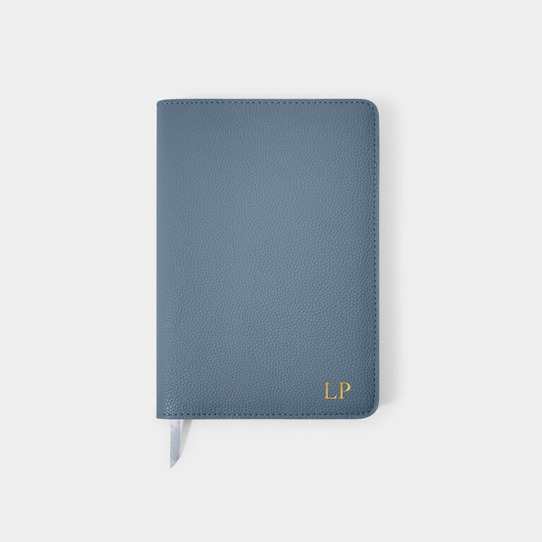 Notebook Cover And A5 Lined Notepad in Light Navy
