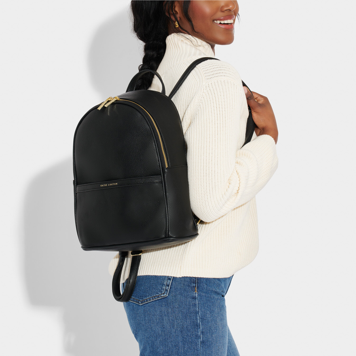 Cleo Large Backpack | Black | Katie Loxton