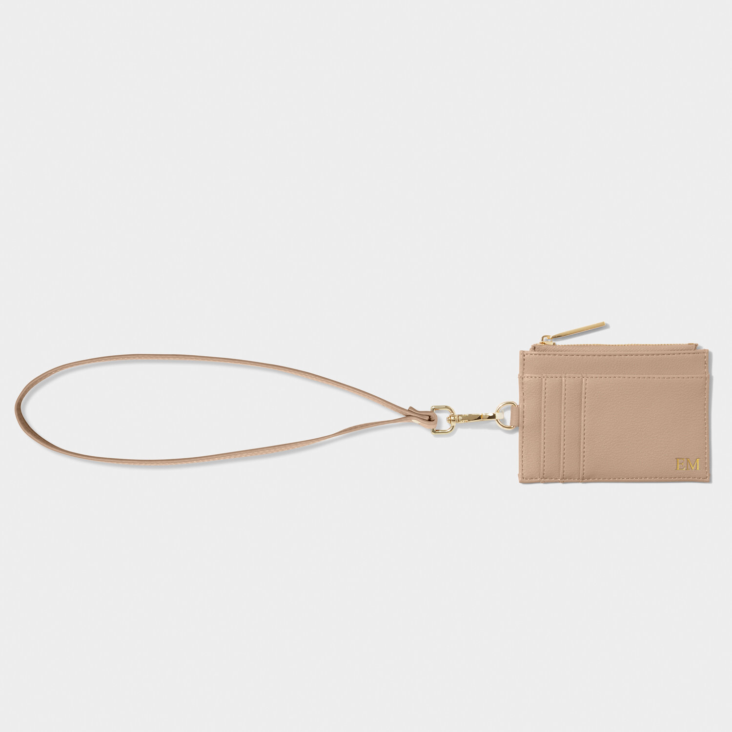 Ashley Card Holder With Strap | Soft Tan | Katie Loxton