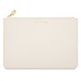 Wellness Secret Message Pouch 'First My Sister, Forever My Friend' Pearl in Off White