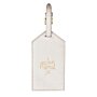 Luggage Tag Just Married in Metallic White