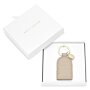 Beautifully Boxed Keychain 'Fabulous Friend' in Light Taupe