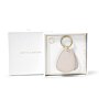 Beautifully Boxed Keyring 'Be Happy Be Bright Be You' in Off White