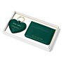 Heart Keyring And Card Holder Set 'Make Today Magical' in Emerald Green