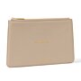 Sentiment Pouch 'Wonderful Nan' in Light Taupe