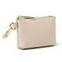 Evie Clip-On Coin Purse in Light Taupe