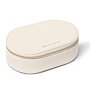 Oval Jewelry Box in Off White