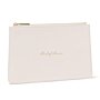 Bridal Sentiment Pouch 'Maid Of Honour' in Pearlescent White