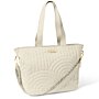 Quilted Tote Bag in Light Sand