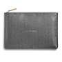 Perfect Pouch 'Live To Dream' in Charcoal