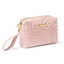 Quilted Wristlet Organiser in Blush Pink