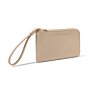 Small Wristlet Pouch in Light Taupe