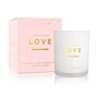 Sentiment Candle Love Love Love Sweet Papaya And Hibiscus Flower