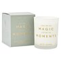 Sentiment Candle 'Look For The Magic Live For The Moments' in English Pear and White Pear