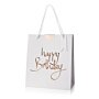 Gift Bag Happy Birthday Gold Writing