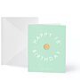Gold Badge Greeting Card Happy 18th Birthday in Mint