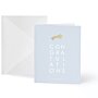 Gold Badge Greeting Cards 'Congratulations' Pack Of 6