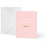 Gold Badge Greeting Cards 'To My Beautiful Maid Of Honour' Pack Of 6 