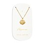 'Happiness' Waterproof Gold Antique Coin Necklace