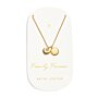 'Family Forever' Waterproof Gold Charm Necklace