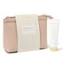 Make-Up Bag Set 'Friendship Laughter Happiness' in Nude Pink