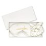 Beautifully Boxed Silky Scrunchie and Eye Mask Set 'A Little Love' in White