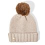 Chunky Knitted Hat in Light Taupe