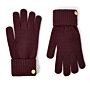 Knitted Gloves in Plum