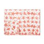 Abstract Star Scarf in White and Coral